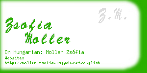 zsofia moller business card